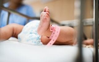 baby in hospital
